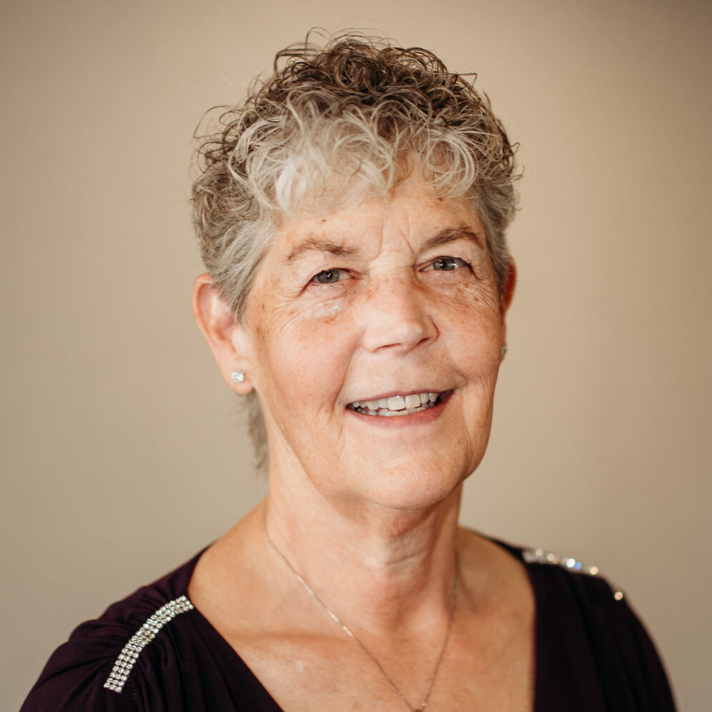 Smiling woman in dress